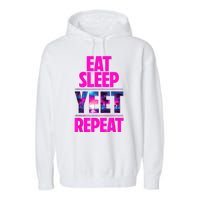 Eat Sleep Yeet Repeat Vintage Jeyuso Yeet Apparel Saying Garment-Dyed Fleece Hoodie