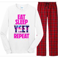 Eat Sleep Yeet Repeat Vintage Jeyuso Yeet Apparel Saying Long Sleeve Pajama Set