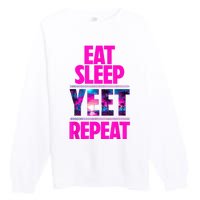 Eat Sleep Yeet Repeat Vintage Jeyuso Yeet Apparel Saying Premium Crewneck Sweatshirt