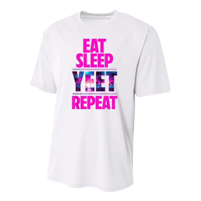 Eat Sleep Yeet Repeat Vintage Jeyuso Yeet Apparel Saying Youth Performance Sprint T-Shirt