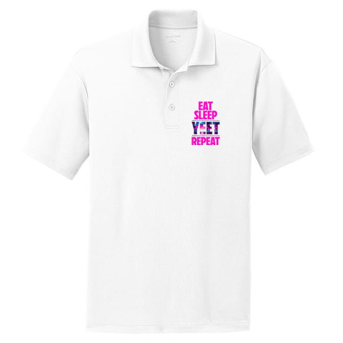 Eat Sleep Yeet Repeat Vintage Jeyuso Yeet Apparel Saying PosiCharge RacerMesh Polo