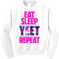 Eat Sleep Yeet Repeat Vintage Jeyuso Yeet Apparel Saying Kids Sweatshirt