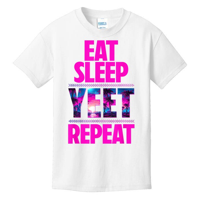 Eat Sleep Yeet Repeat Vintage Jeyuso Yeet Apparel Saying Kids T-Shirt