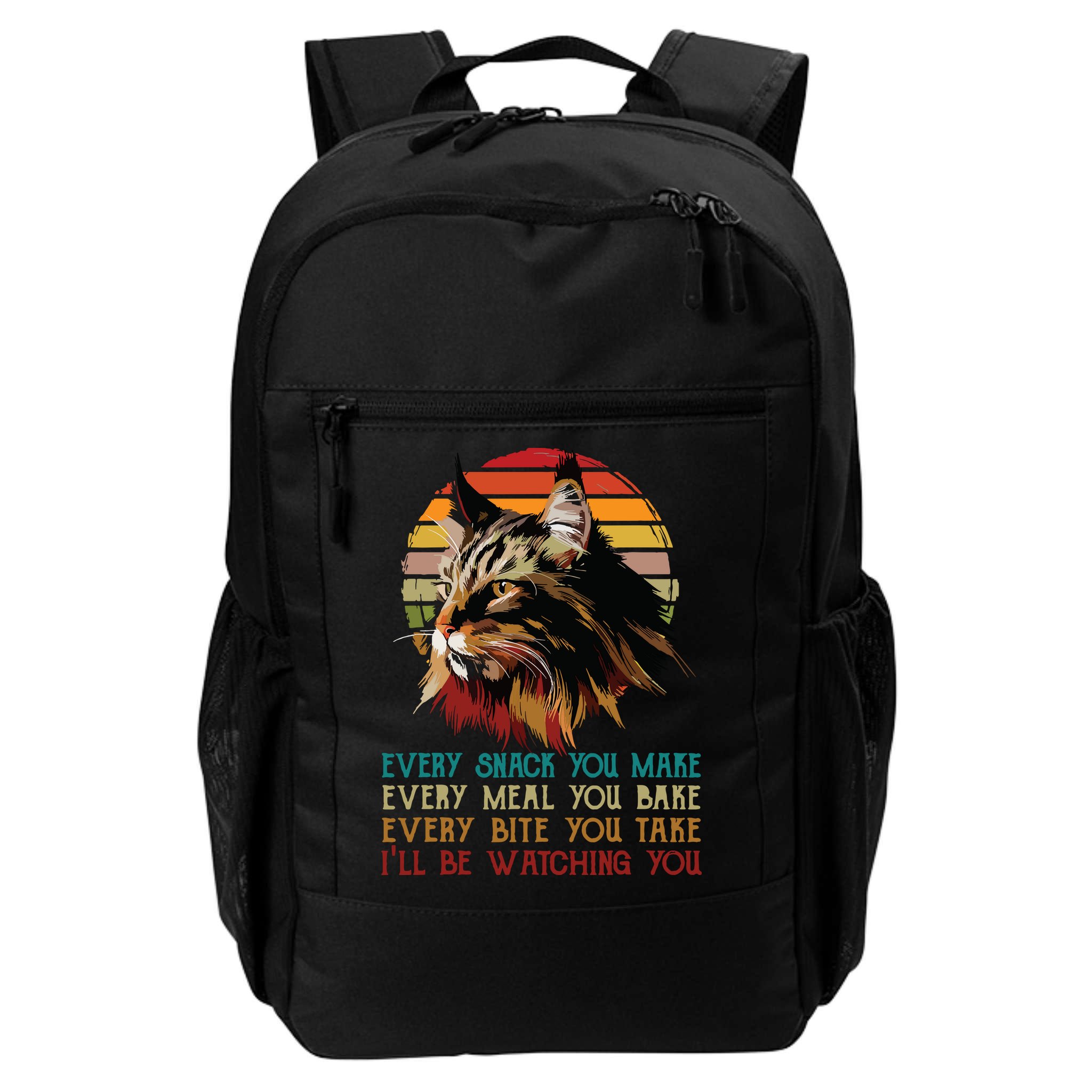 Every Snack You Make Ill Be Watching Funny Maine Coon Meow Backpack