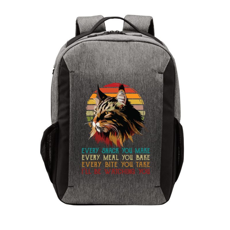 Every Snack You Make Ill Be Watching Funny Maine Coon Meow Vector Backpack