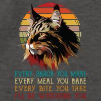 Every Snack You Make Ill Be Watching Funny Maine Coon Meow Vector Backpack