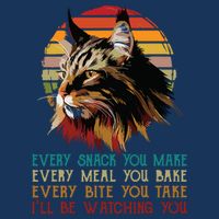 Every Snack You Make Ill Be Watching Funny Maine Coon Meow Infant Baby Jersey Bodysuit