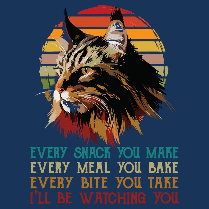 Every Snack You Make Ill Be Watching Funny Maine Coon Meow Infant Baby Jersey Bodysuit