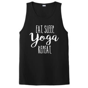 Eat Sleep Yoga Repeat Funny Love Yoga Cute Workout Gift PosiCharge Competitor Tank