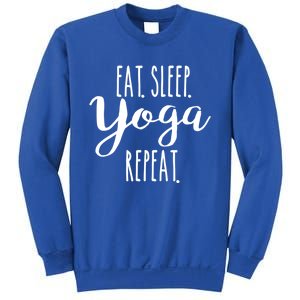 Eat Sleep Yoga Repeat Funny Love Yoga Cute Workout Gift Sweatshirt