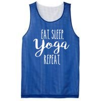 Eat Sleep Yoga Repeat Funny Love Yoga Cute Workout Gift Mesh Reversible Basketball Jersey Tank