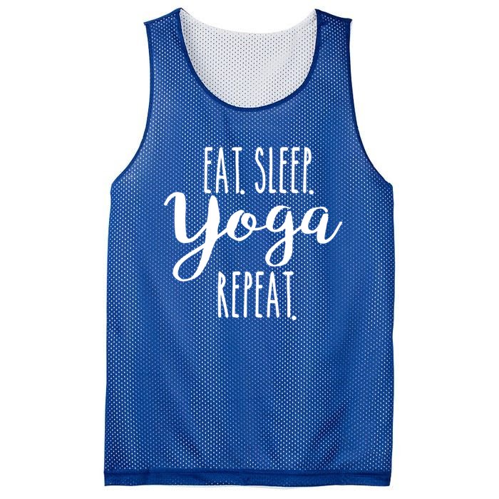 Eat Sleep Yoga Repeat Funny Love Yoga Cute Workout Gift Mesh Reversible Basketball Jersey Tank