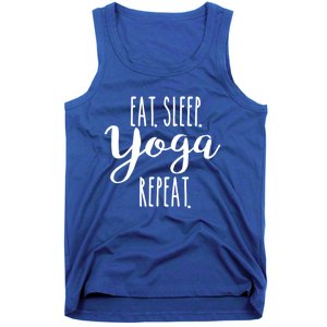 Eat Sleep Yoga Repeat Funny Love Yoga Cute Workout Gift Tank Top