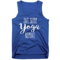 Eat Sleep Yoga Repeat Funny Love Yoga Cute Workout Gift Tank Top