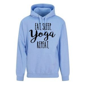 Eat Sleep Yoga Repeat Funny Love Yoga Cute Workout Gift Unisex Surf Hoodie