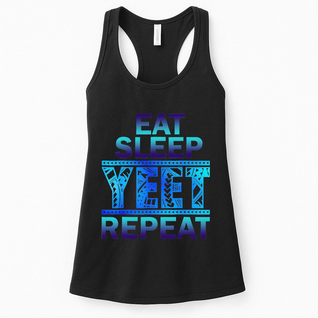 Eat Sleep Yeet Repeat Vintage Gift Womens Tank Top