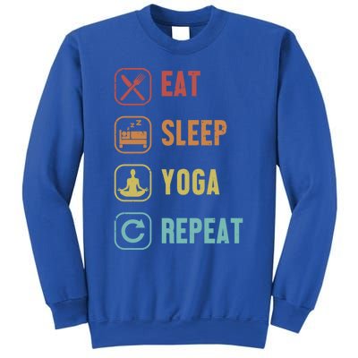 Eat Sleep Yoga Repeat Ashtanga Hatha Asanas Kundalini Yoga Gift Sweatshirt