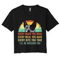 Every Snack You Make Blue Heeler Australian Cattle Dog Owner Women's Crop Top Tee