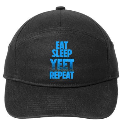 Eat Sleep Yeet Repeat 7-Panel Snapback Hat