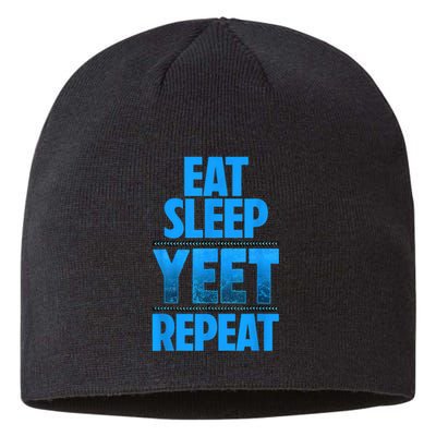 Eat Sleep Yeet Repeat Sustainable Beanie