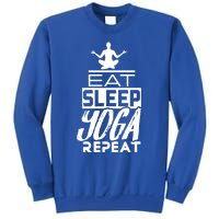 Eat Sleep Yoga Repeat Meditation Meditate Sayings Coach Gift Sweatshirt