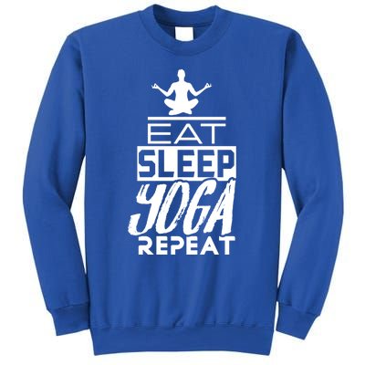 Eat Sleep Yoga Repeat Meditation Meditate Sayings Coach Gift Sweatshirt