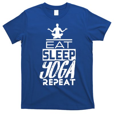 Eat Sleep Yoga Repeat Meditation Meditate Sayings Coach Gift T-Shirt