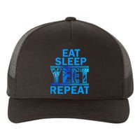 Eat Sleep Yeet Repeat Vintage Yeet Apparel Saying Yupoong Adult 5-Panel Trucker Hat