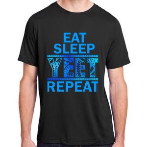 Eat Sleep Yeet Repeat Vintage Yeet Apparel Saying Adult ChromaSoft Performance T-Shirt