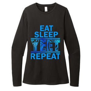 Eat Sleep Yeet Repeat Vintage Yeet Apparel Saying Womens CVC Long Sleeve Shirt