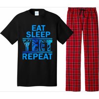 Eat Sleep Yeet Repeat Vintage Yeet Apparel Saying Pajama Set