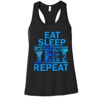 Eat Sleep Yeet Repeat Vintage Yeet Apparel Saying Women's Racerback Tank