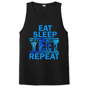 Eat Sleep Yeet Repeat Vintage Yeet Apparel Saying PosiCharge Competitor Tank