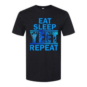 Eat Sleep Yeet Repeat Vintage Yeet Apparel Saying Softstyle CVC T-Shirt