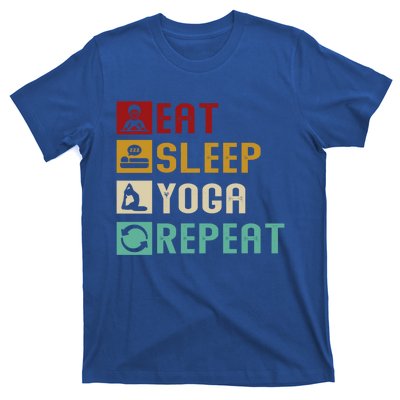 Eat Sleep Yoga Repeat Meditation Yoga Vintage Quotes Sayings Gift T-Shirt