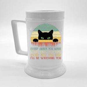 Every Snack You Make Cat Funny Cat Mom Cat Mama Cat Dad Beer Stein