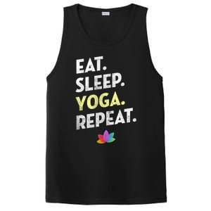 Eat Sleep Yoga Repeagreat Gift Funny Yoga Cute Gift PosiCharge Competitor Tank