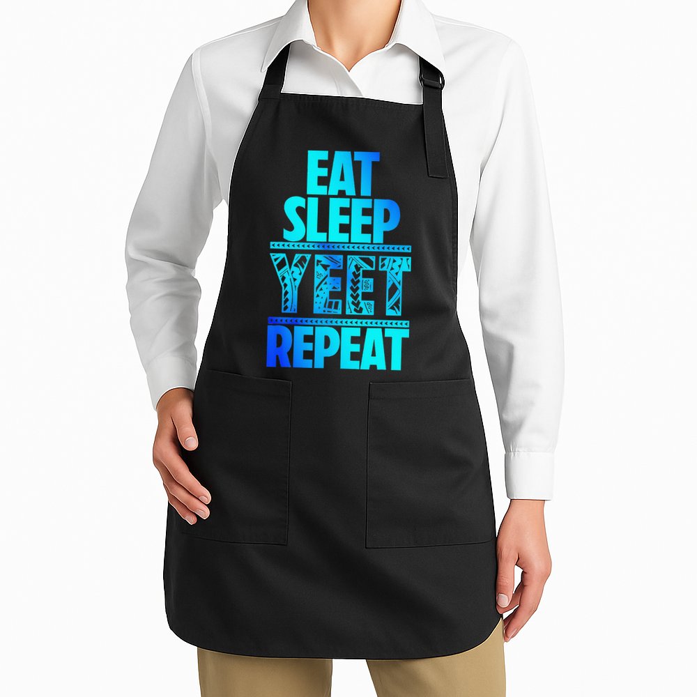 Eat Sleep Yeet Repeat Vintage Jey Yeet Apron