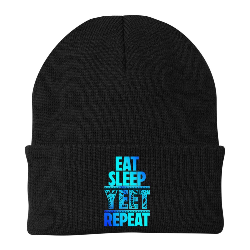 Eat Sleep Yeet Repeat Vintage Jey Yeet Beanie