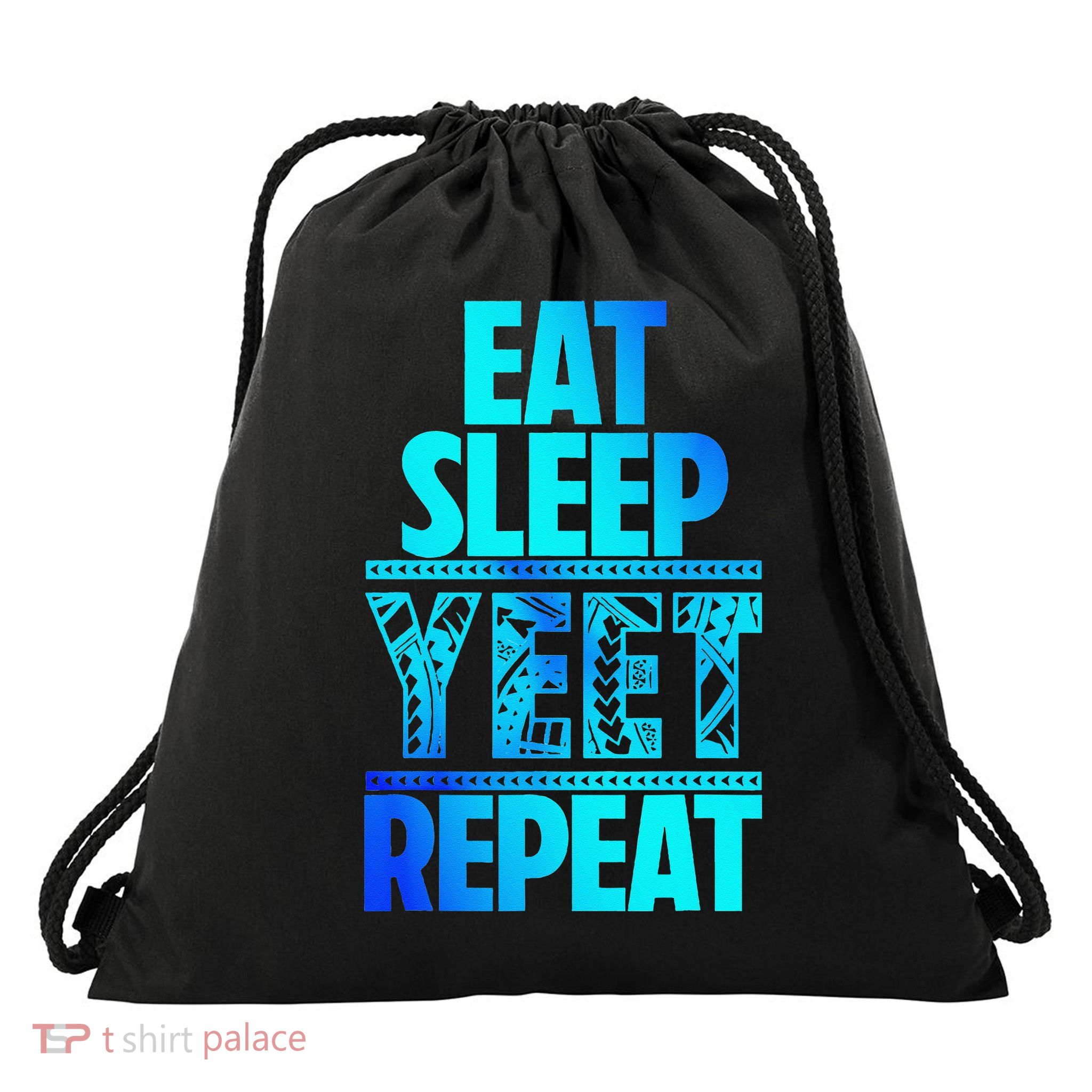 Eat Sleep Yeet Repeat Vintage Jey Yeet Drawstring Bag