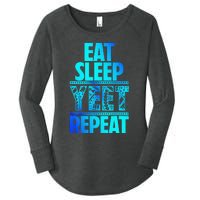 Eat Sleep Yeet Repeat Vintage Jey Yeet Women's Perfect Tri Tunic Long Sleeve Shirt