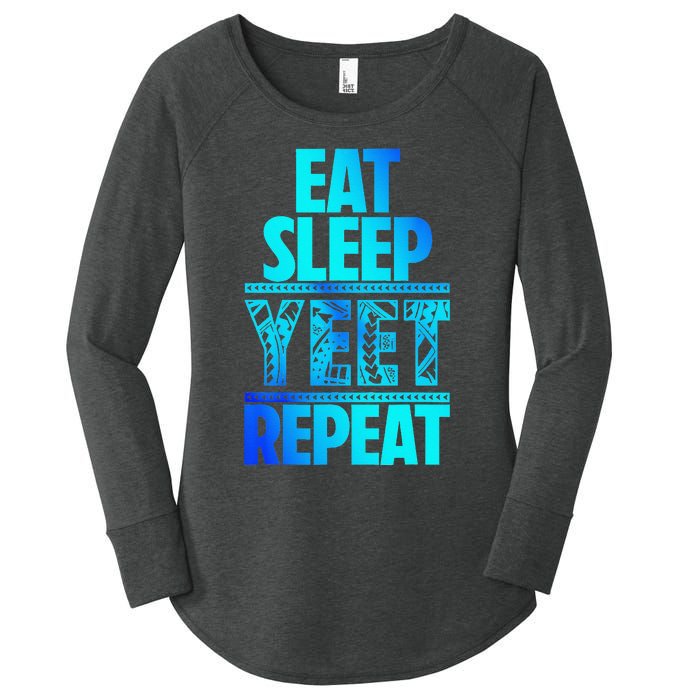 Eat Sleep Yeet Repeat Vintage Jey Yeet Women's Perfect Tri Tunic Long Sleeve Shirt