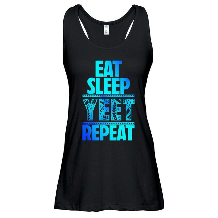 Eat Sleep Yeet Repeat Vintage Jey Yeet Ladies Essential Flowy Tank