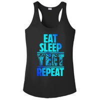 Eat Sleep Yeet Repeat Vintage Jey Yeet Ladies PosiCharge Competitor Racerback Tank