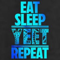 Eat Sleep Yeet Repeat Vintage Jey Yeet Golf Towel