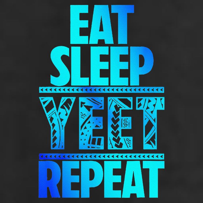 Eat Sleep Yeet Repeat Vintage Jey Yeet Golf Towel