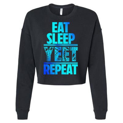 Eat Sleep Yeet Repeat Vintage Jey Yeet Cropped Pullover Crew
