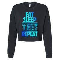 Eat Sleep Yeet Repeat Vintage Jey Yeet Cropped Pullover Crew