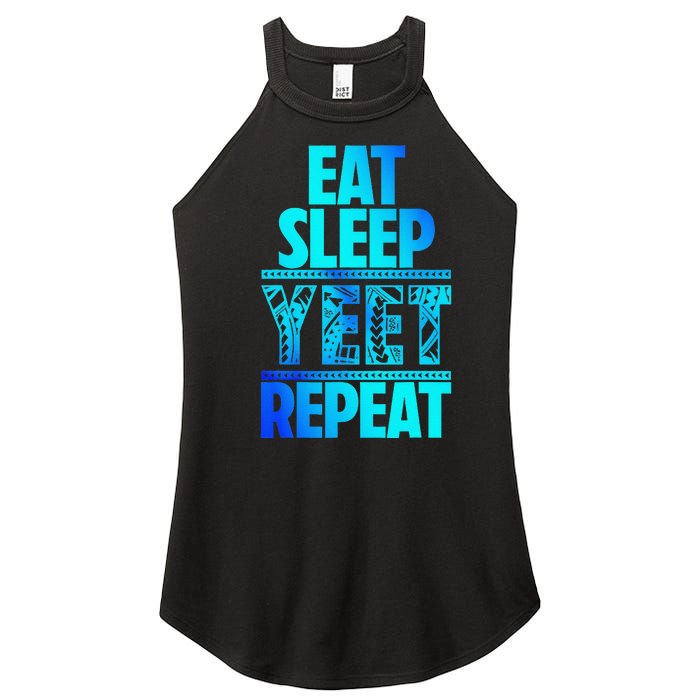 Eat Sleep Yeet Repeat Vintage Jey Yeet Women's Perfect Tri Rocker Tank