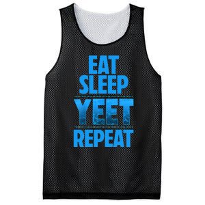 Eat Sleep Yeet Repeat Mesh Reversible Basketball Jersey Tank